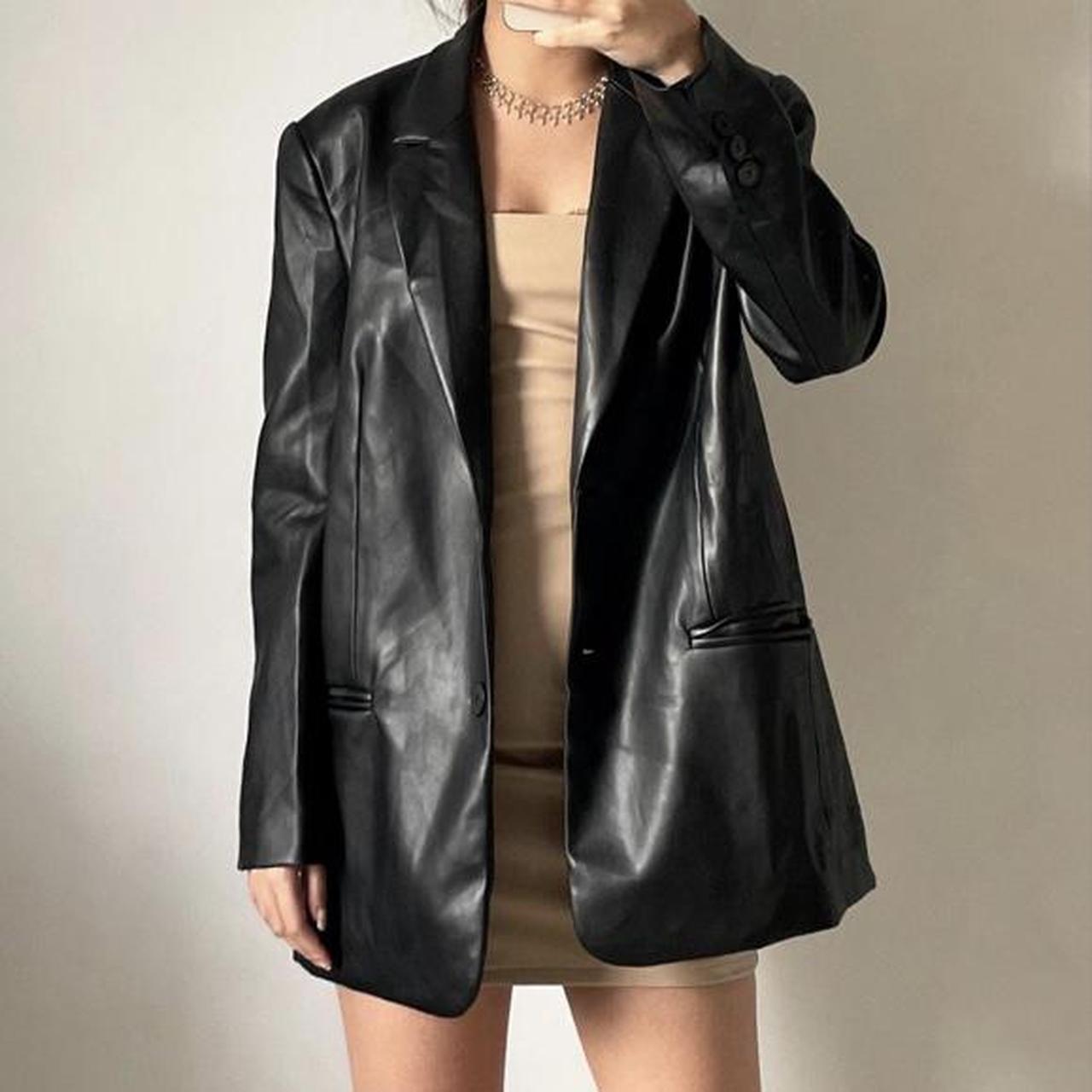 princess polly leather blazer