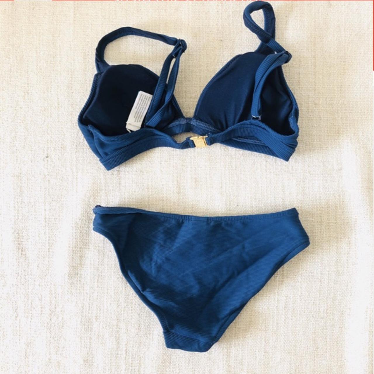 Repop Isola Megan gale ribbed blue bikini. This... - Depop