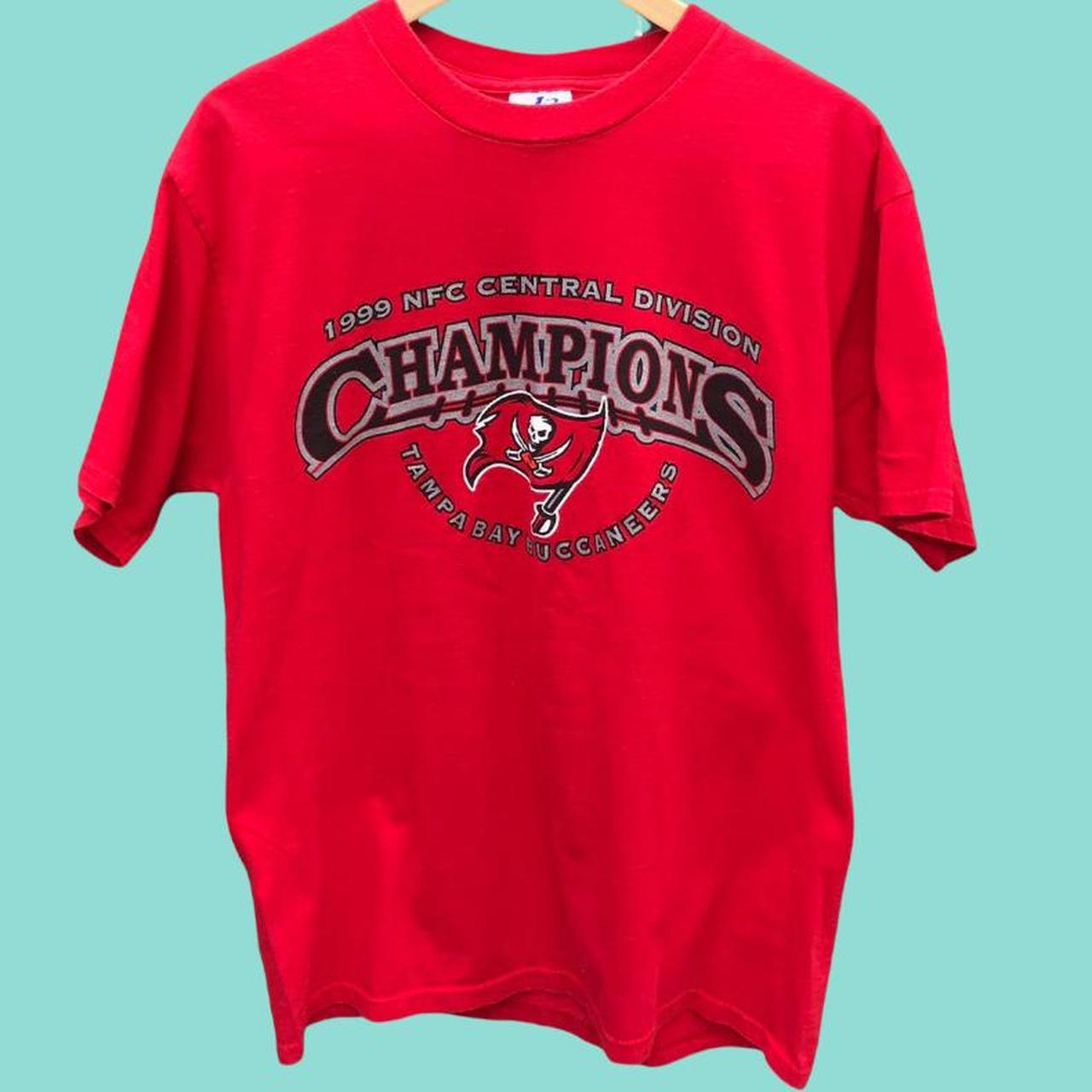 Tampa Bay Buccaneers vintage 1999 NFC Champions red... - Depop