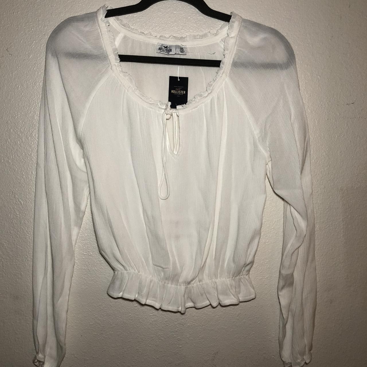 Hollister hot sale peasant top