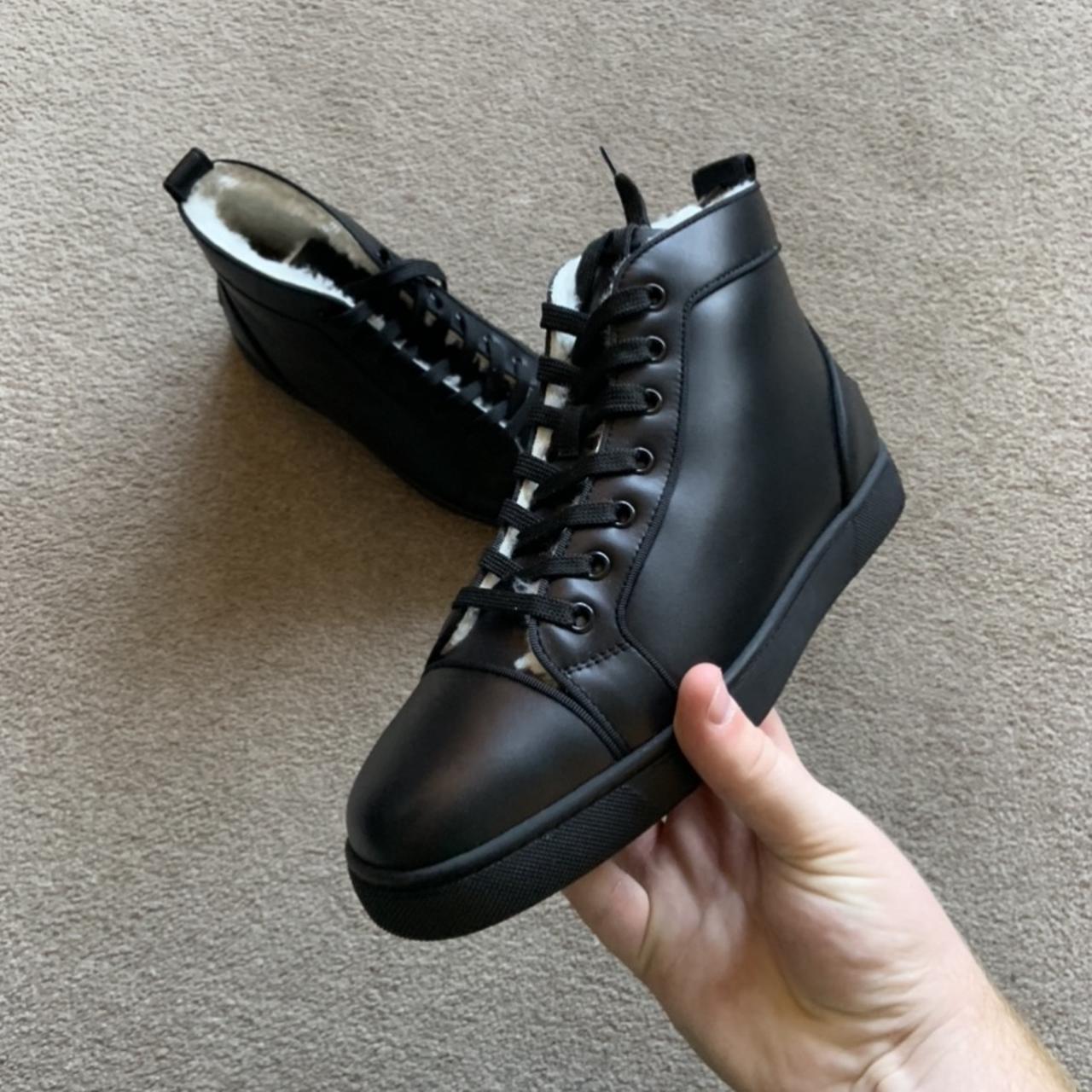 Black louboutin outlet trainers