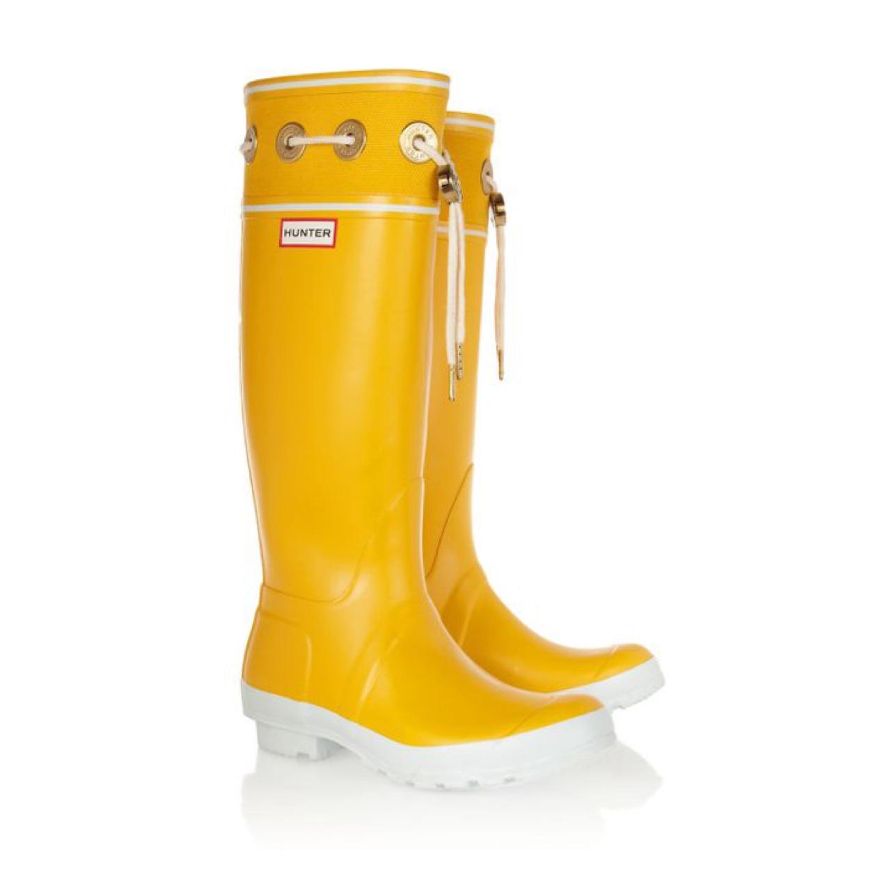 Yellow hunter hot sale boots sale