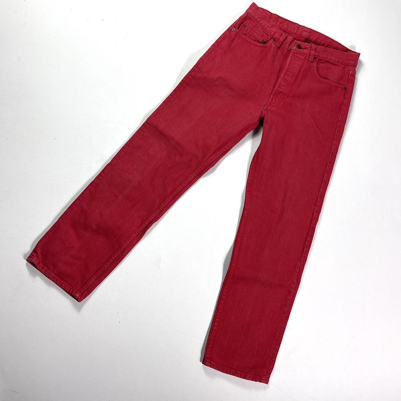 Levi's Men's Red Jeans | Depop