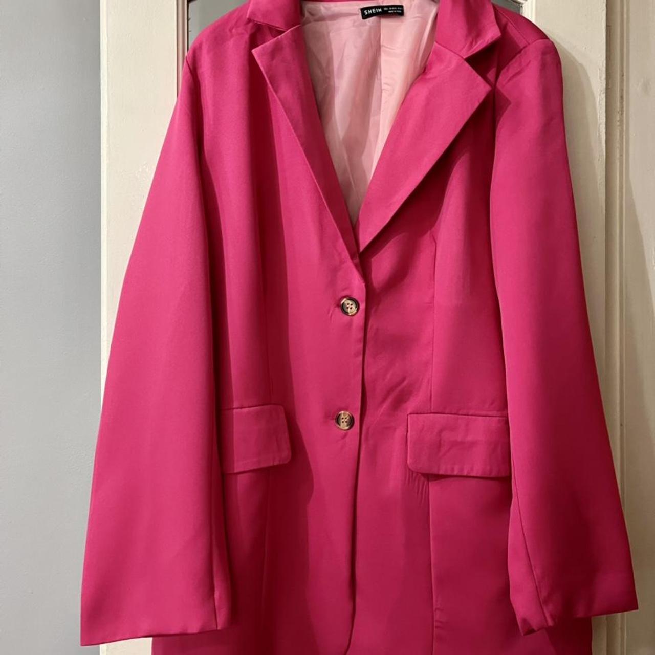 Beautiful fuchsia pink blazer. Brand new with tags.... - Depop