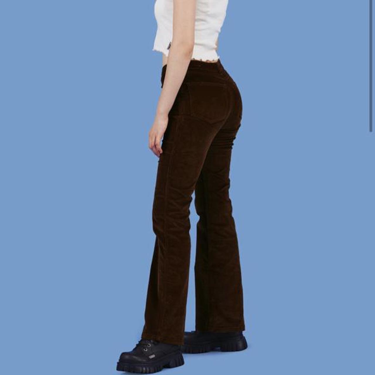 selling my unif hazel pant - dark brown fitted... - Depop