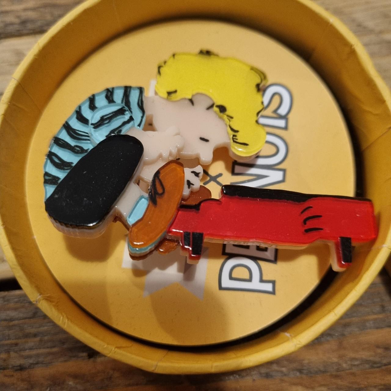 Erstwilder x Peanuts Schroeder brooch. Worn twice... Depop