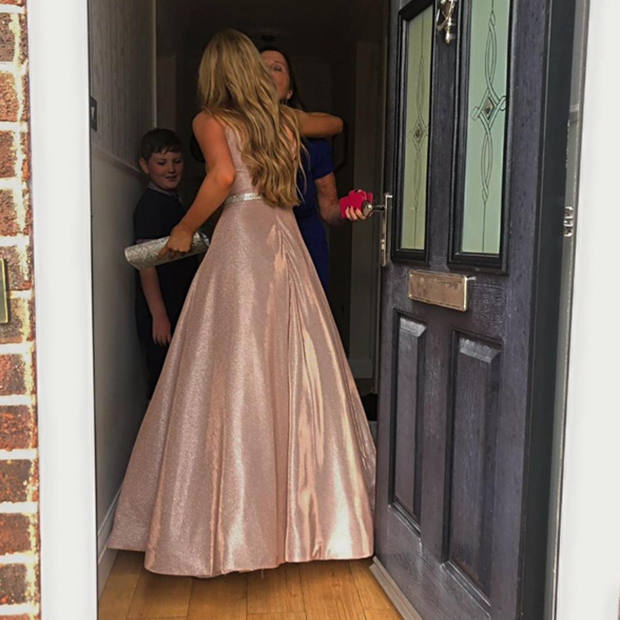 absolutely stunning glitter ball gown dress Depop