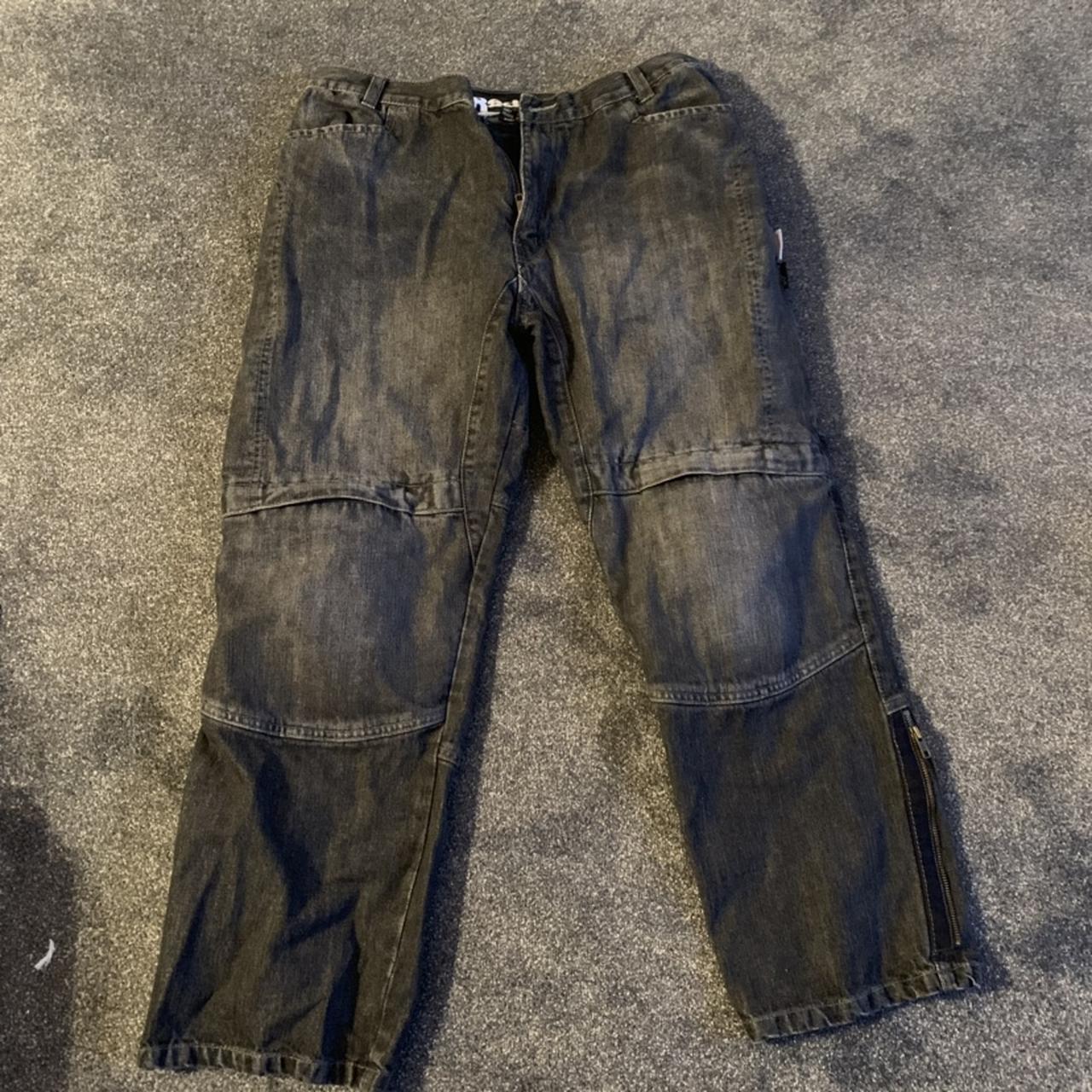 Red route motorbike Kevlar jeans. Hardly been worn... - Depop