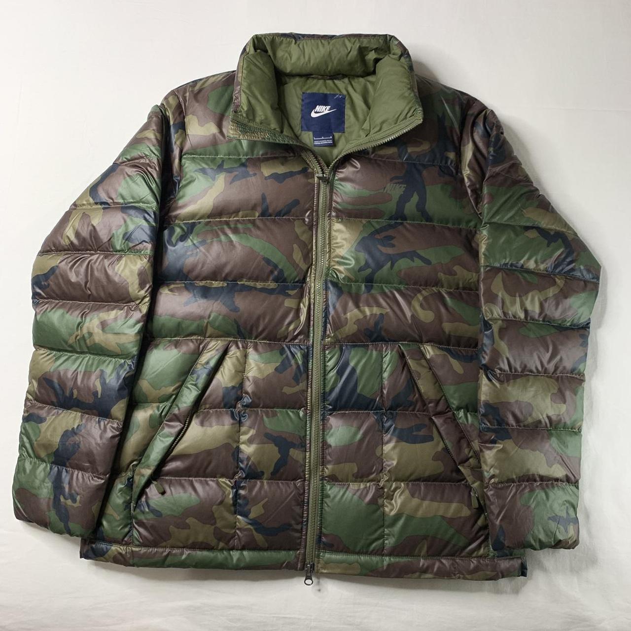 nike camo puffer