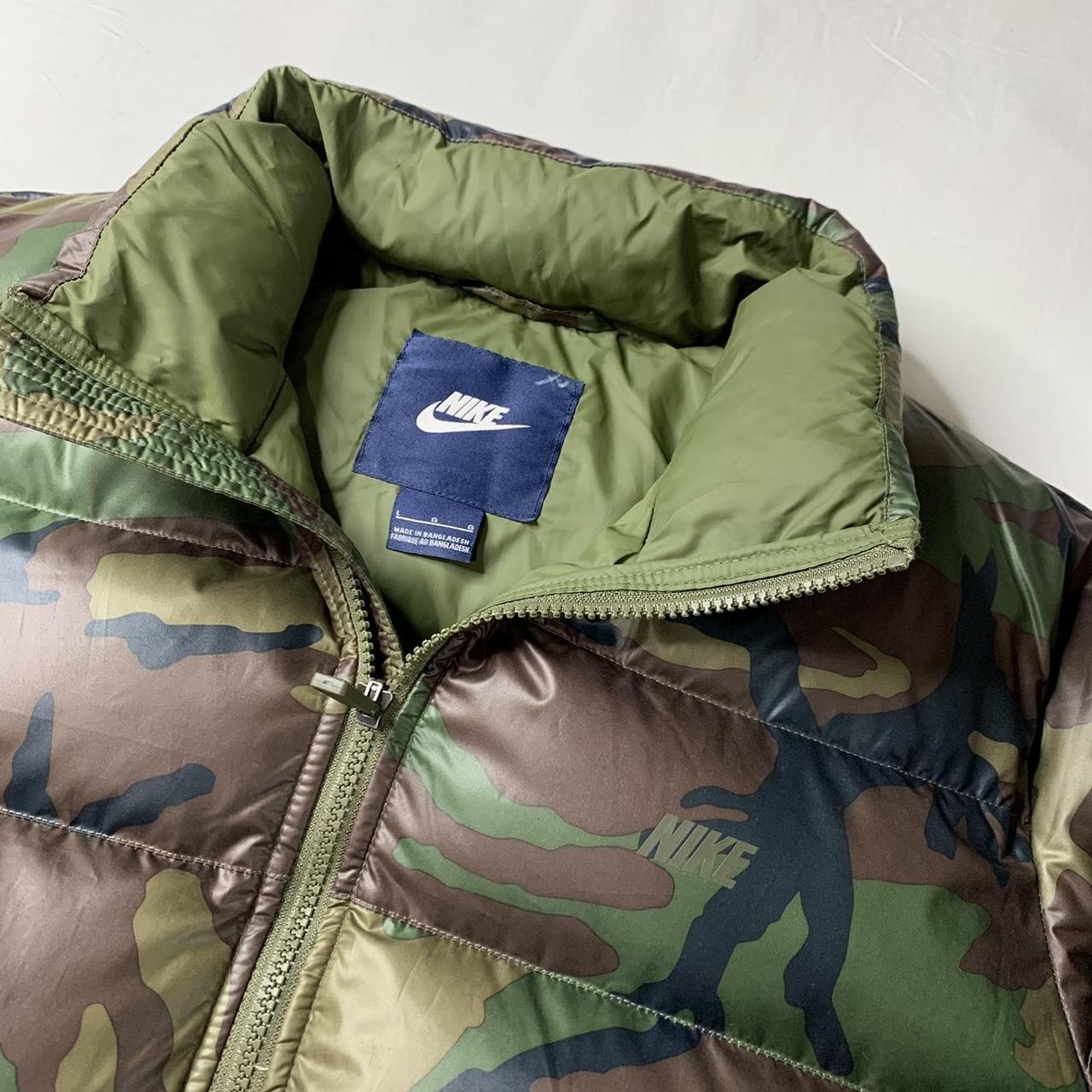 nike camo puffer