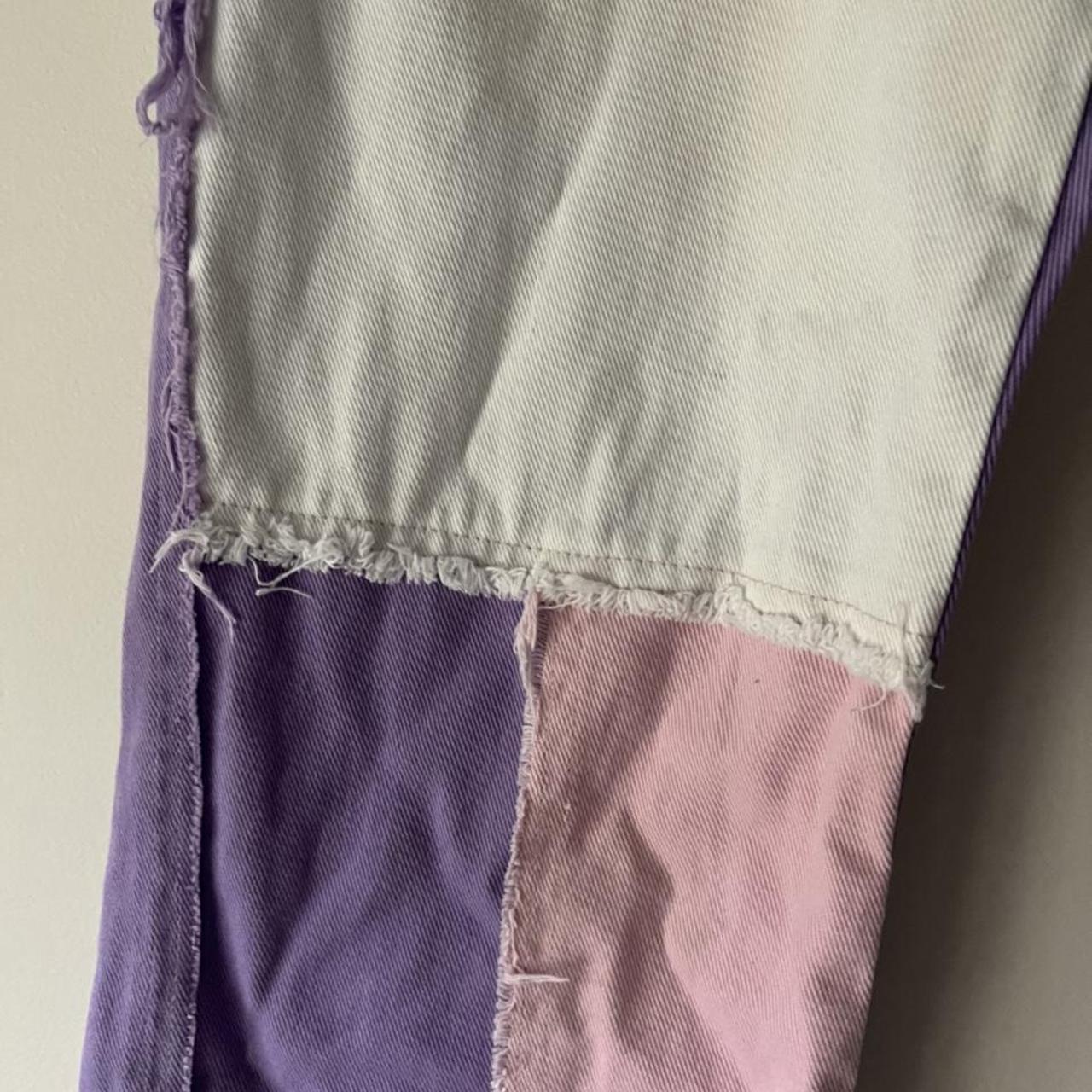 Jaded London W28 pink patchwork jeans. I inserted a... Depop