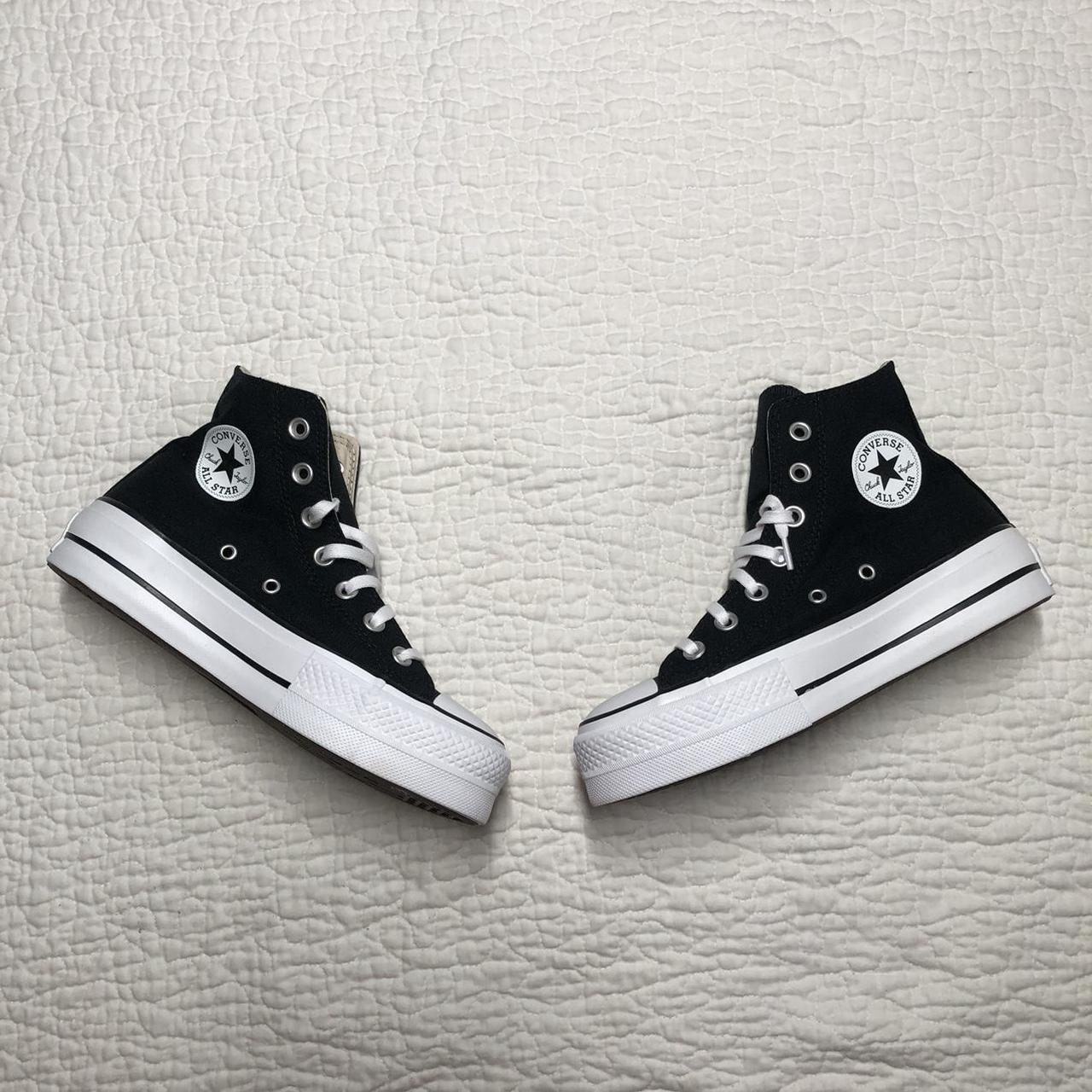 🤍 Authentic black platform converse 🤍 High top... Depop