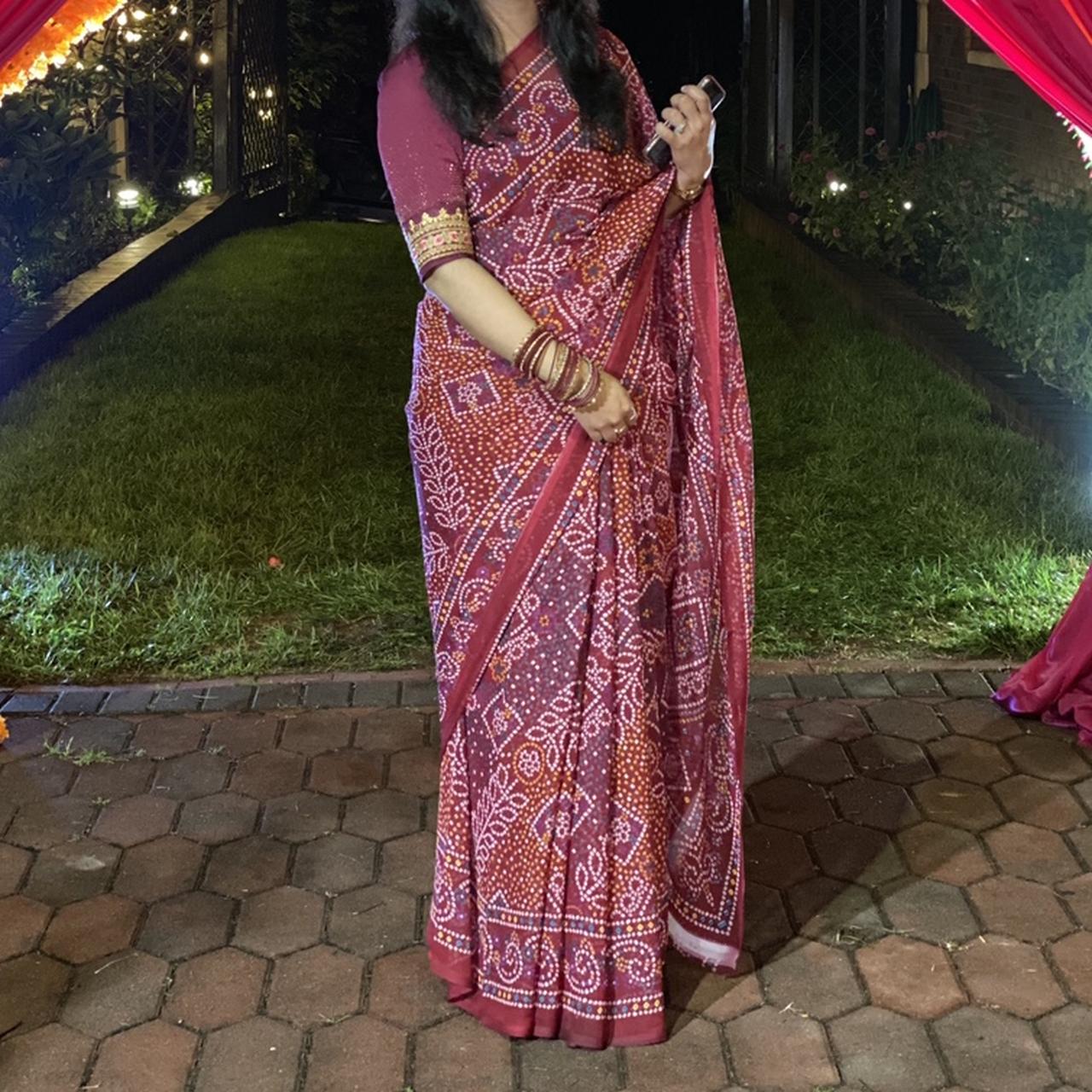 Indian Chunri Saree ..Wore Only Once It Doesn’t... - Depop