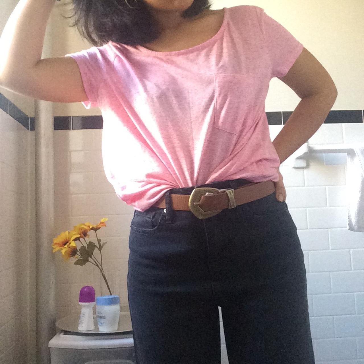 Pink divided/h+m brand t shirt This slightly see... Depop