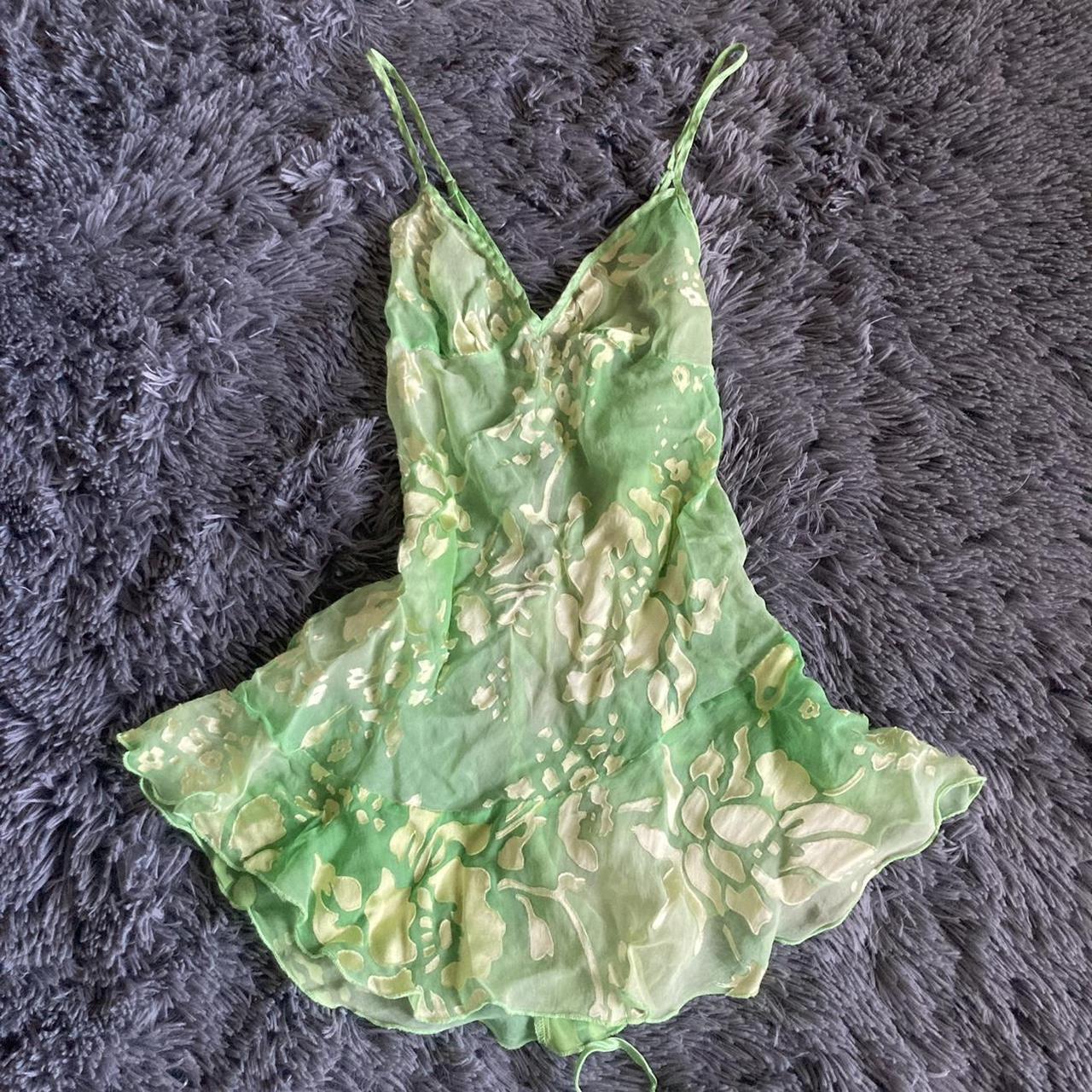 Shirley of Hollywood Women's Green Dress Depop