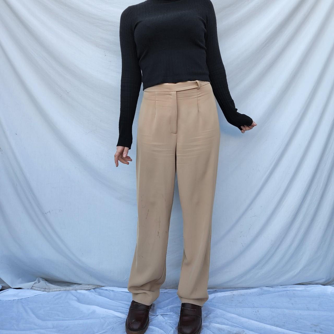 TAN DRESSY PANTS 🌸🌸🌸 Perfect for dressing up on a... - Depop