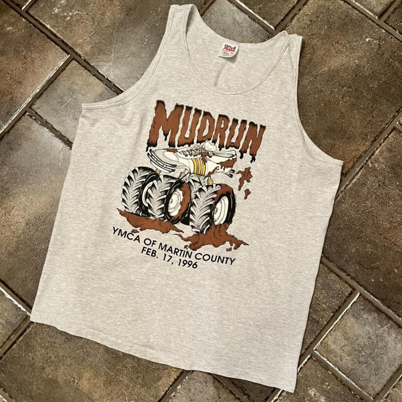Vintage 1996 YMCA Mud Run Tank Top Such a dope... - Depop
