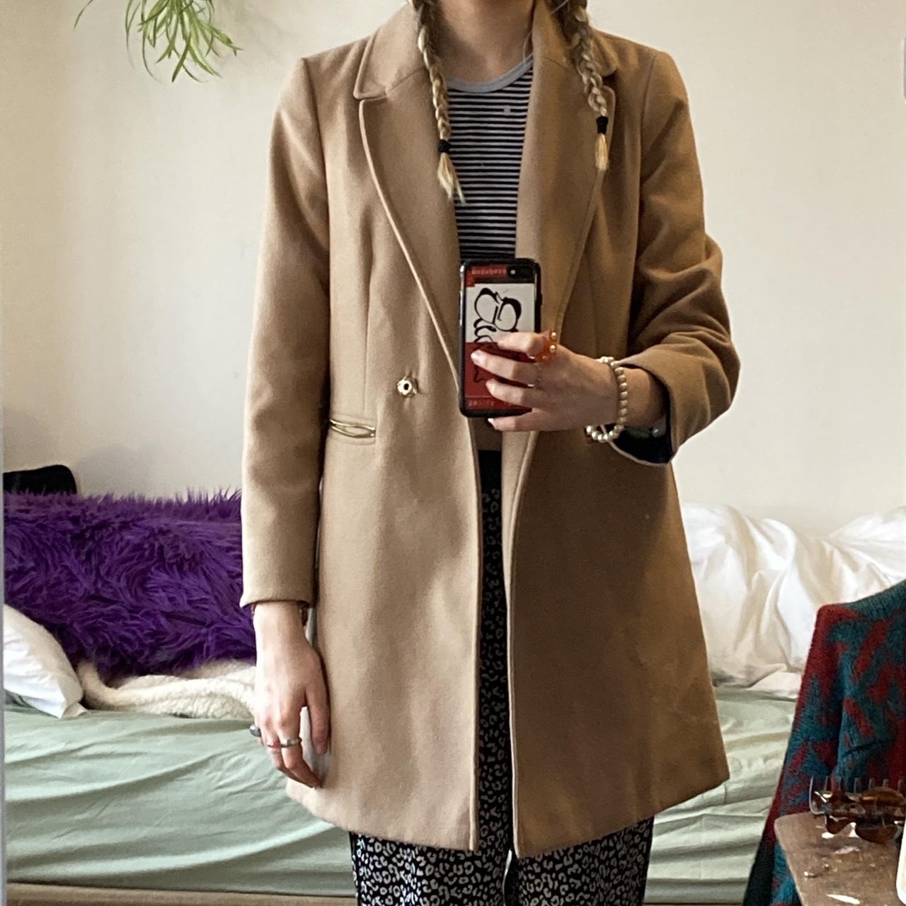 Camel coat clearance women's topshop