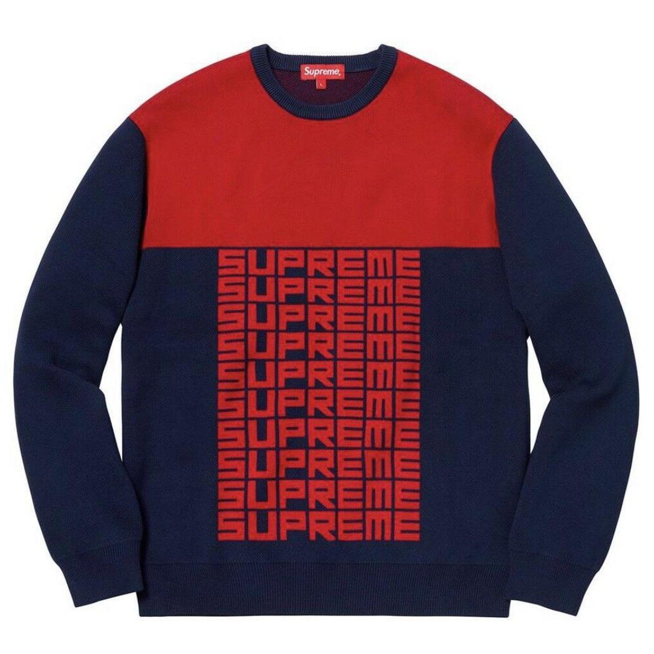 supreme sweater blue