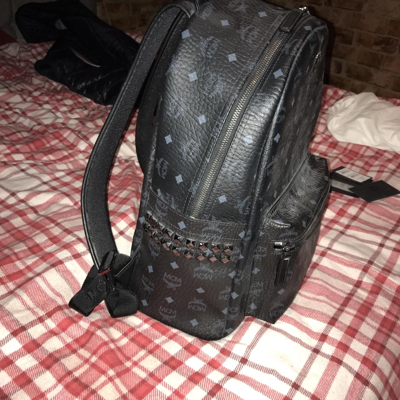 Men's Black MCM BackPack - Large Used Once, Great - Depop