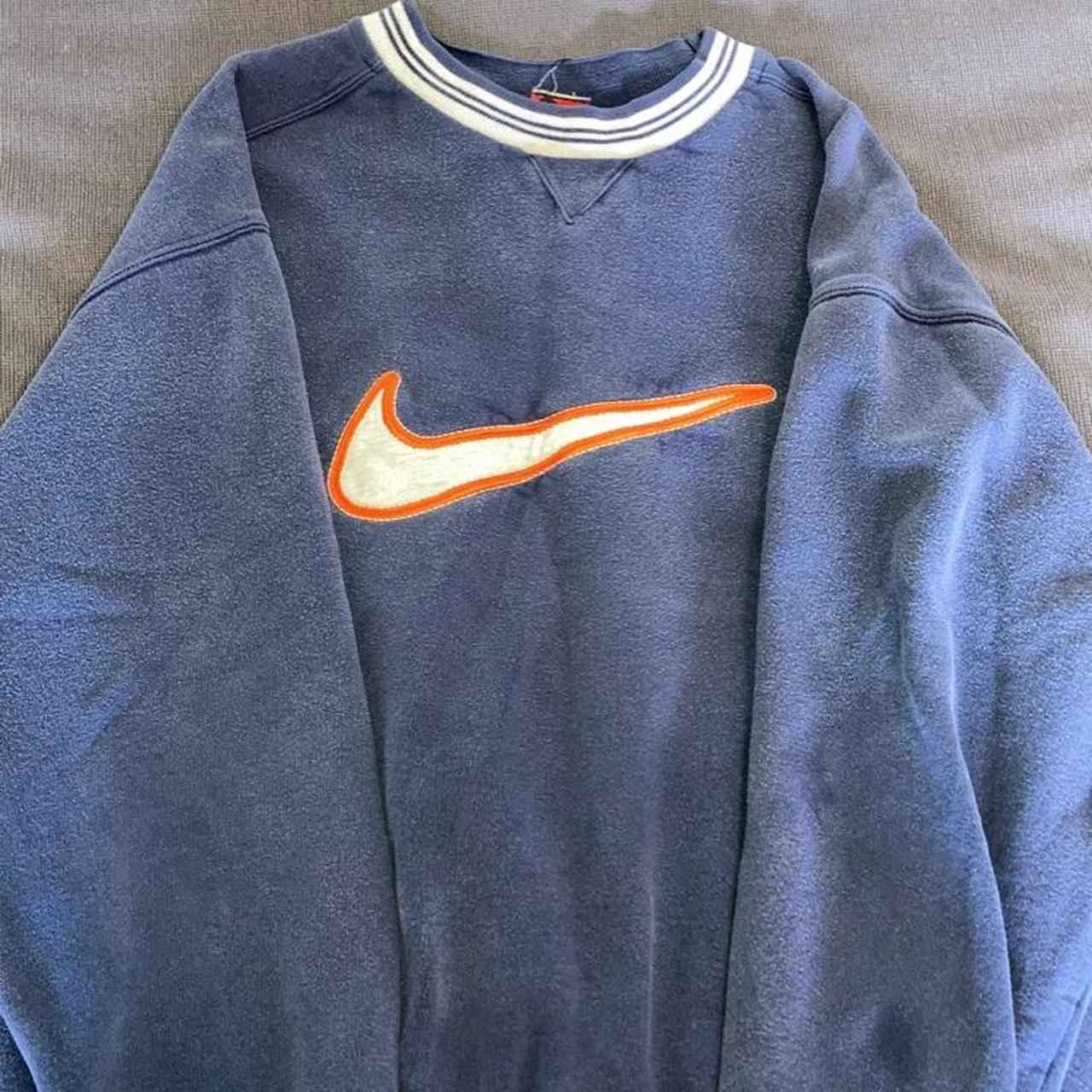 Nike Men's Navy Sweatshirt Depop