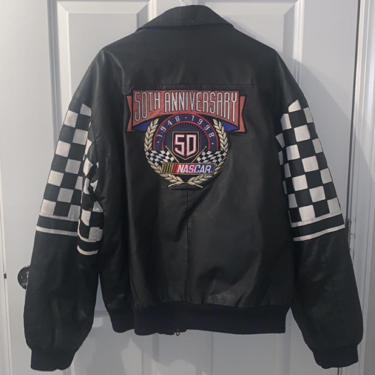 leather race car jacket