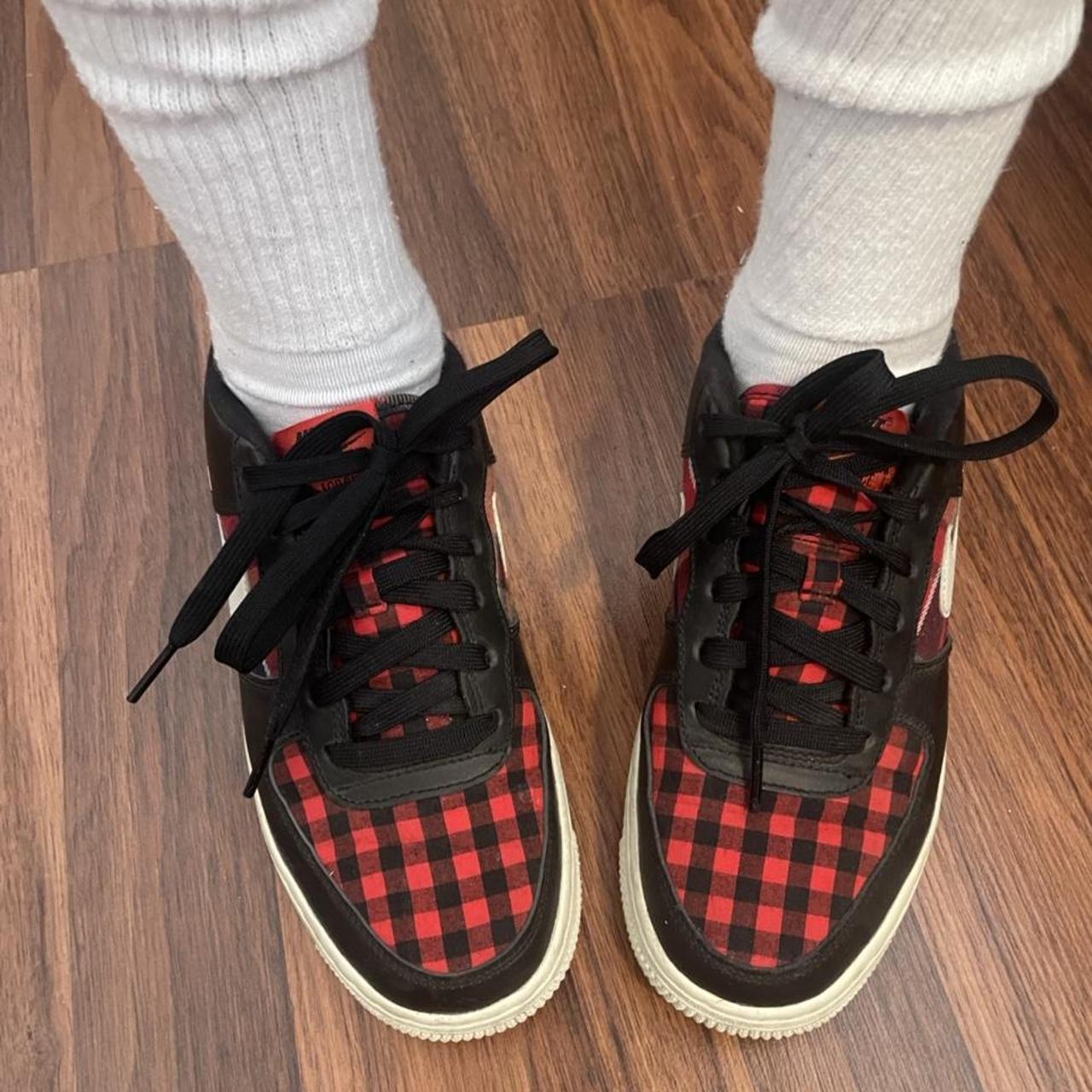 womens plaid air force 1