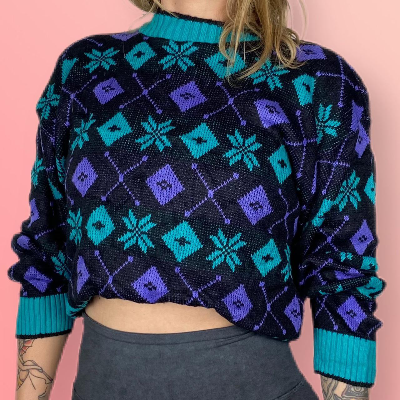Product Image 1 - Vintage 80s crazy sweater by