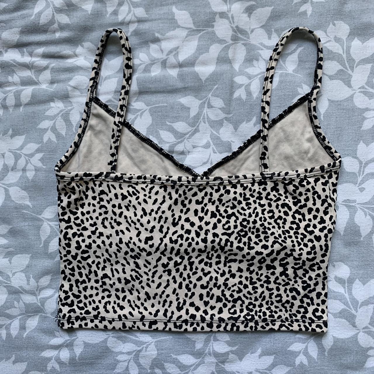 Cheetah Print Wrap Tank • Brand: No Brand • Size:... - Depop