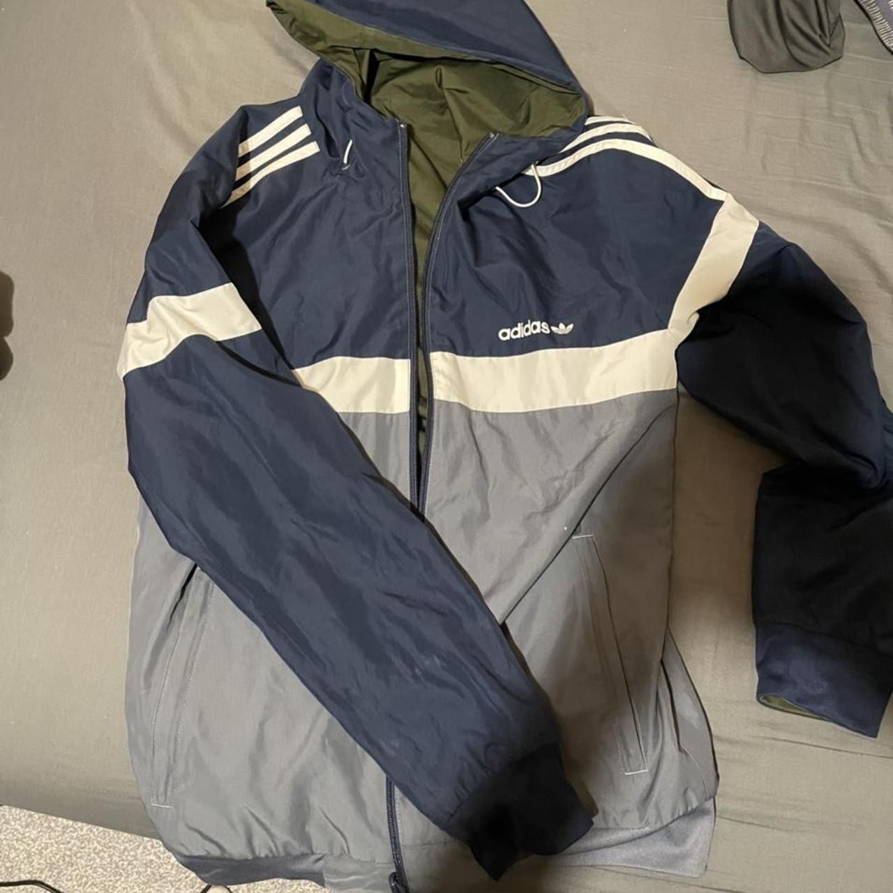 Adidas reversible jacket Not worn in years, decent... - Depop