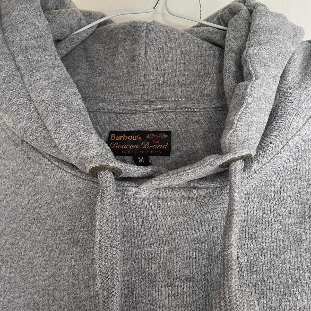 Barbour Women's Grey Hoodie | Depop