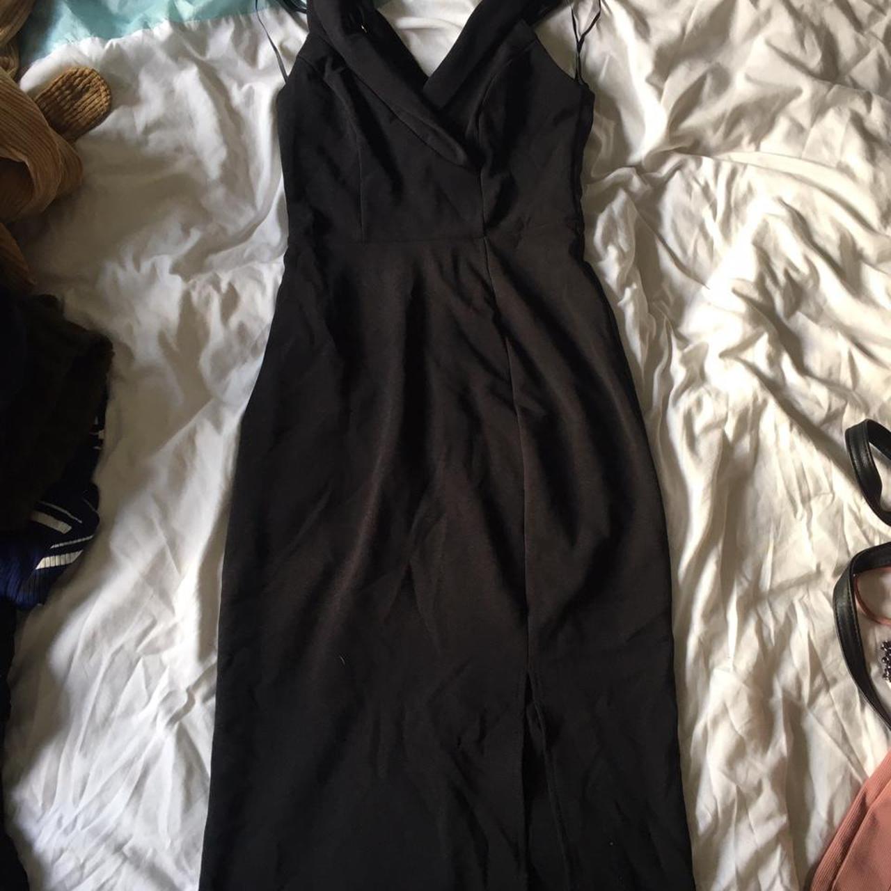 New look midi dress, double strap with slit Size 6... - Depop