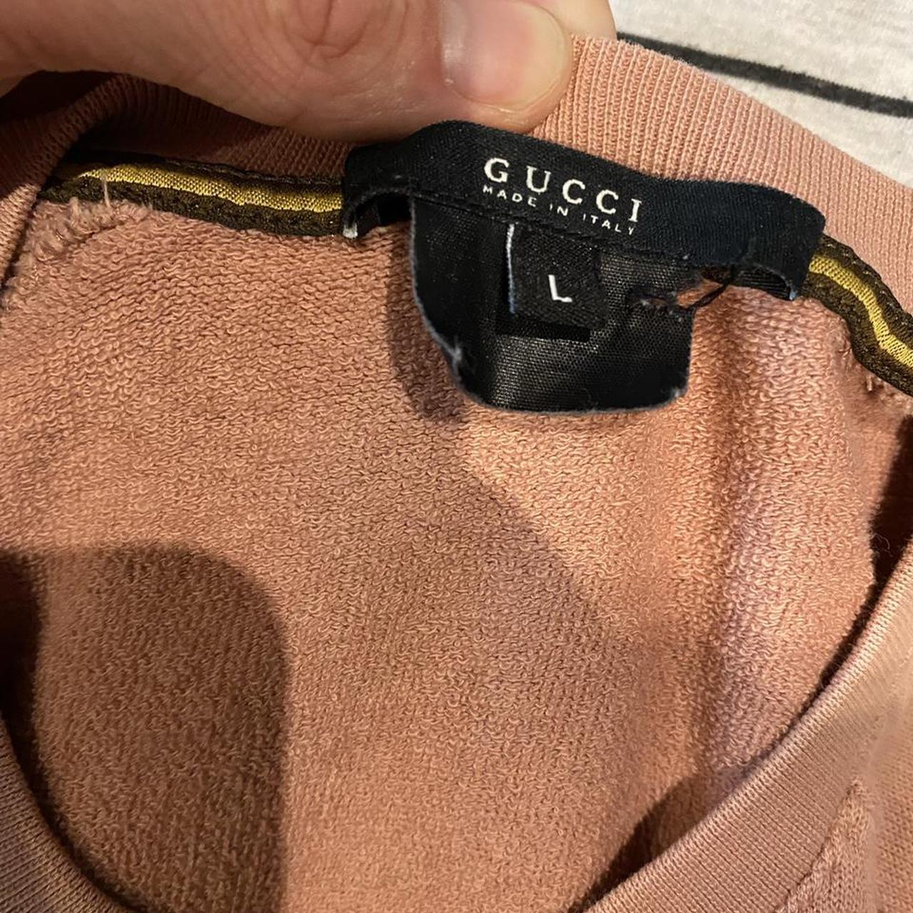 Vintage Gucci Jumper. Light Rose golden colour Is... - Depop