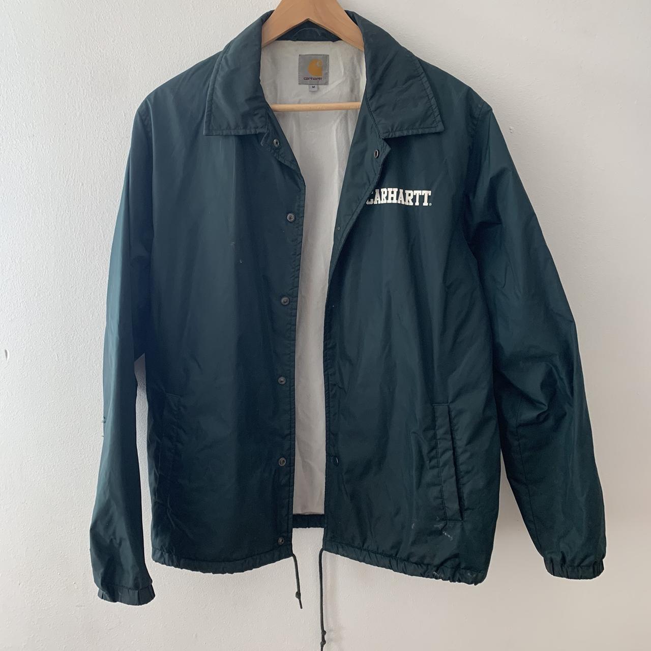 carhartt coach jacket green