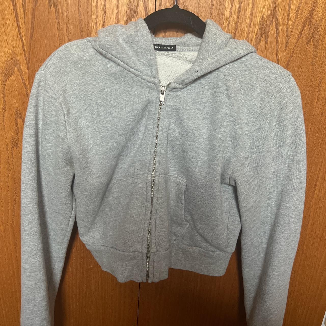 Brandy Melville Women's Grey Sweatshirt Depop