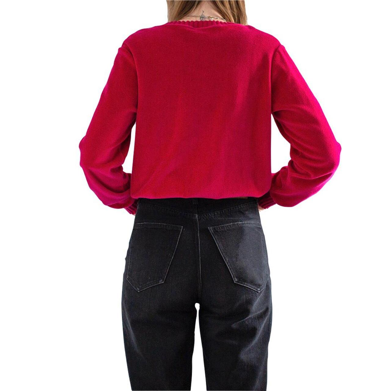 vintage-80s-or-90s-raspberry-velour-v-neck-sweater-depop