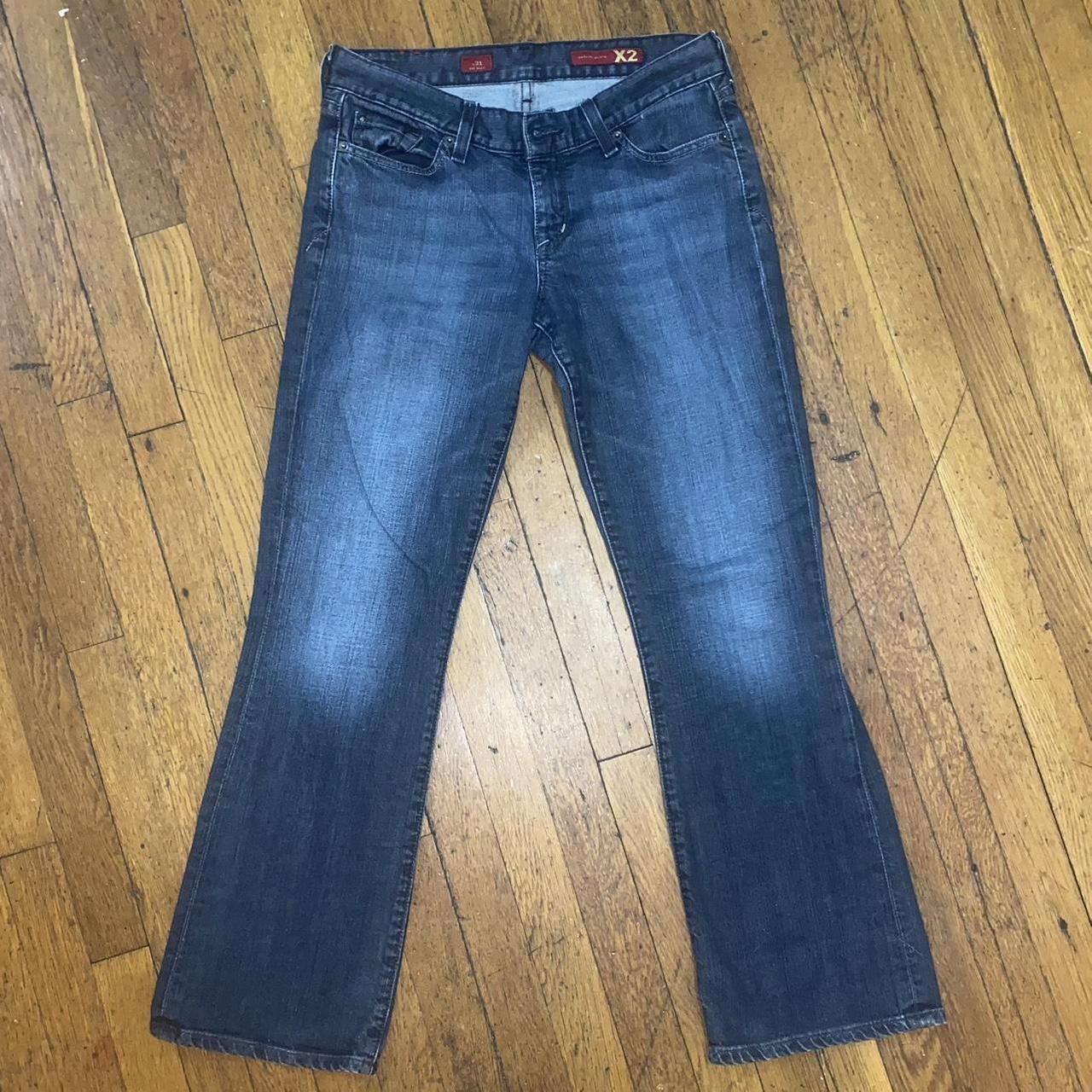 X2 Bootcut Blue Jeans Medium wash 31x30 w/ 9 inch... - Depop