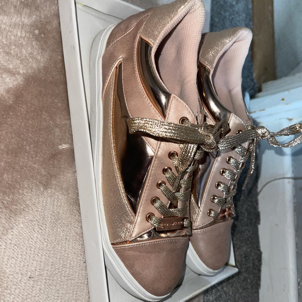 Dune rose hot sale gold trainers