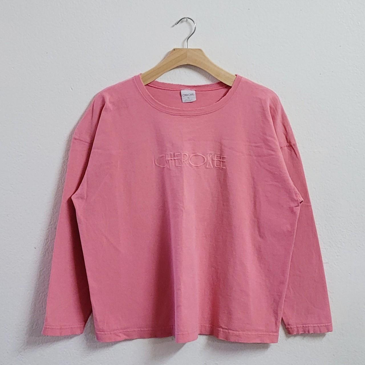 cherokee-women-s-pink-t-shirt-depop