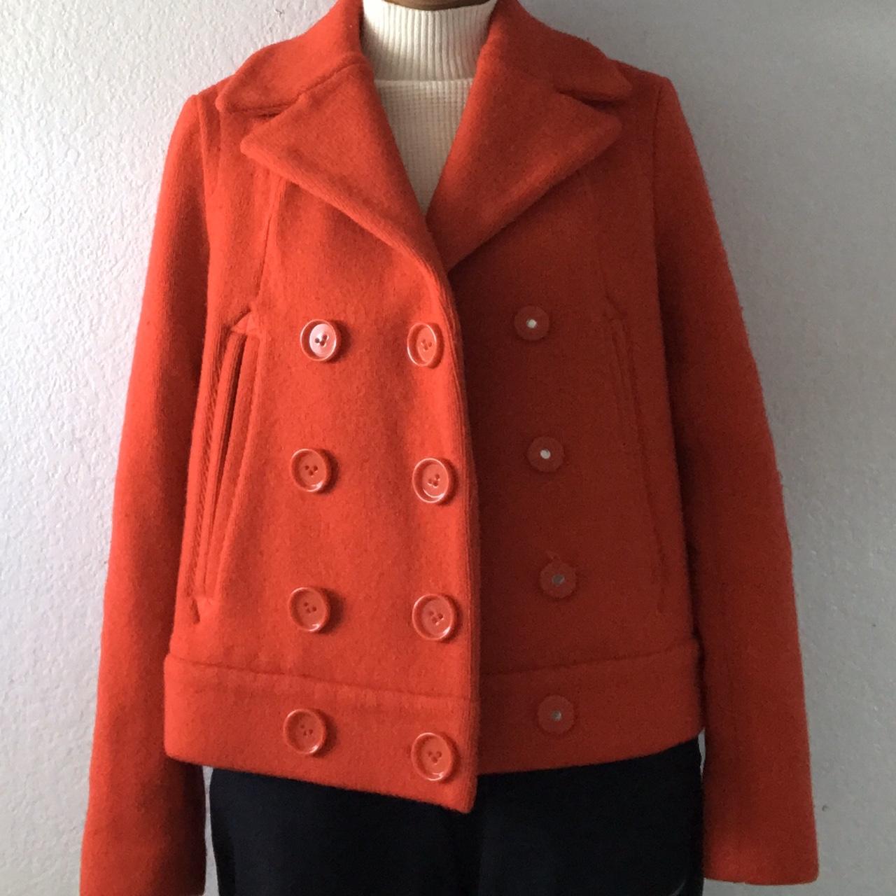 Marc Jacobs Women's Red Coat | Depop