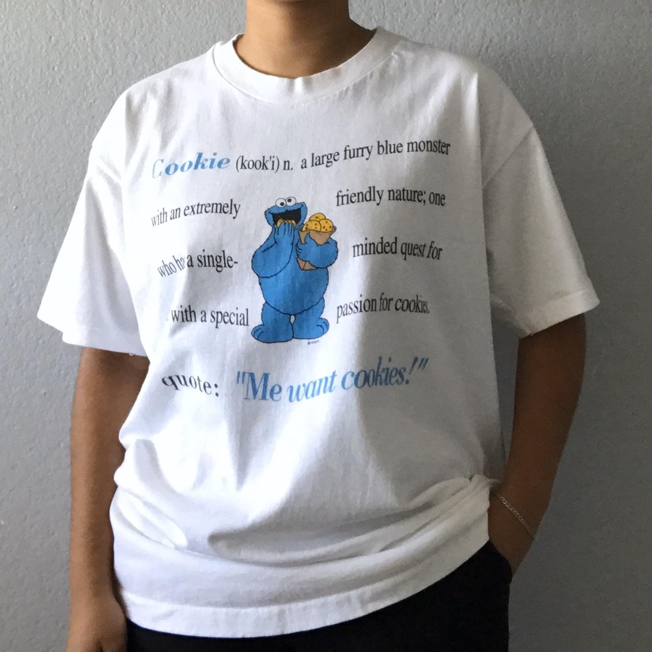 Vintage 90s Got Cookies Cookie Monster T-shirt / Sesame 