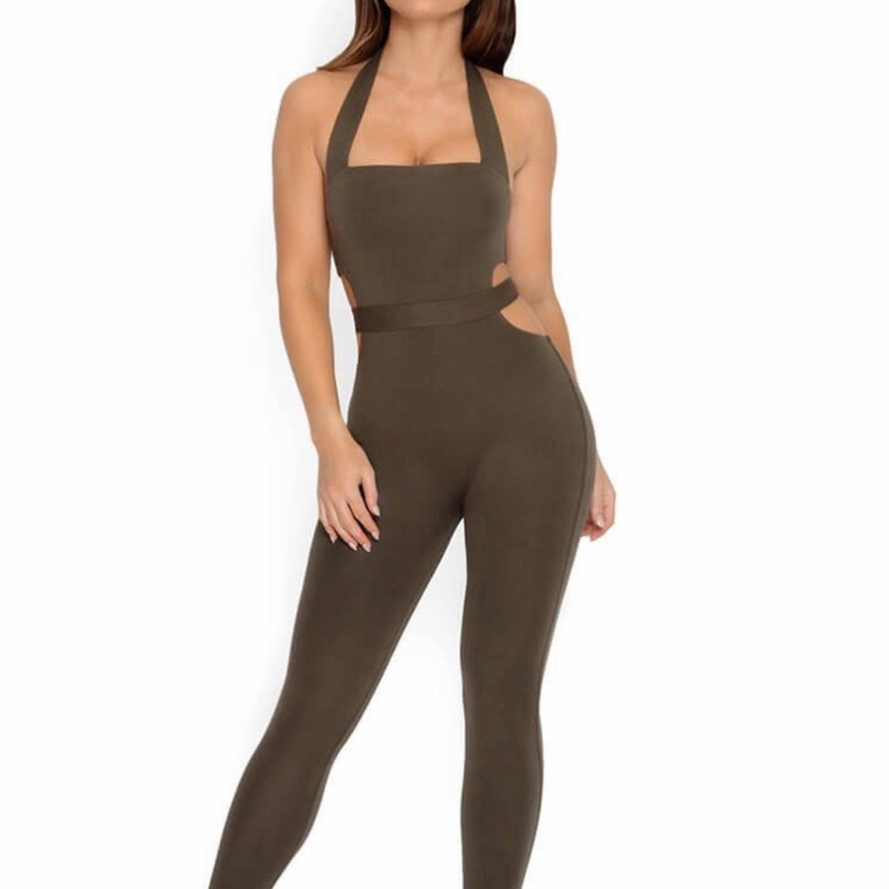 Oh polly cheap khaki jumpsuit