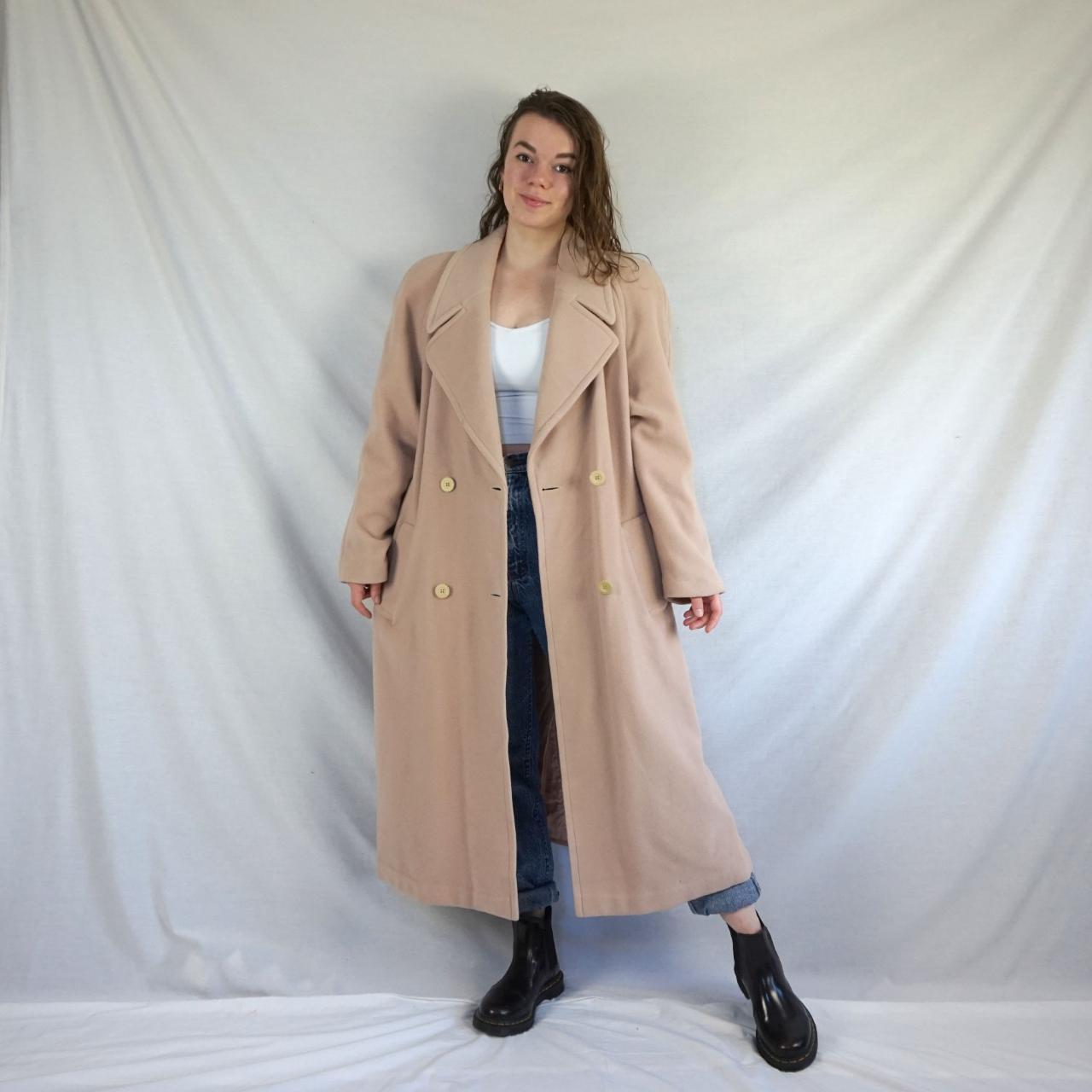 vintage wool trench coat