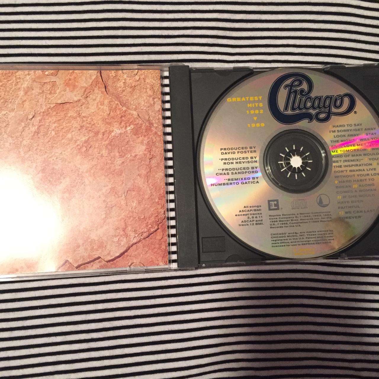 chicago greatest hits 1982-1989 CD. back has a... - Depop