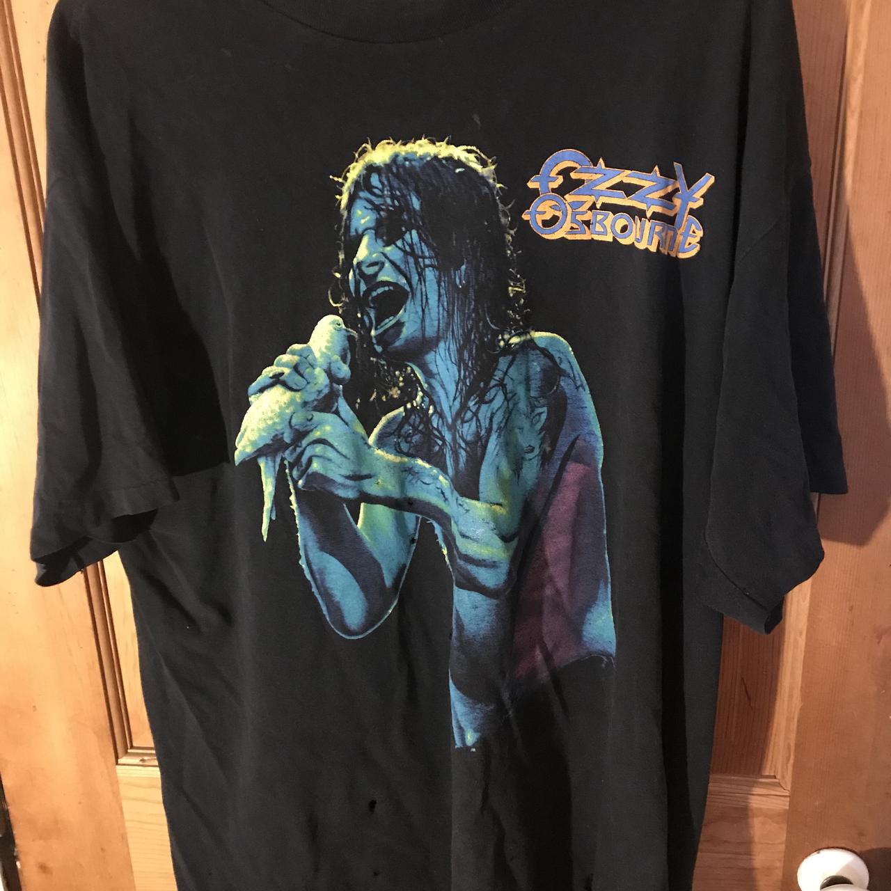 Vintage doubled sided Ozzy Osbourne t shirt. Front | Depop