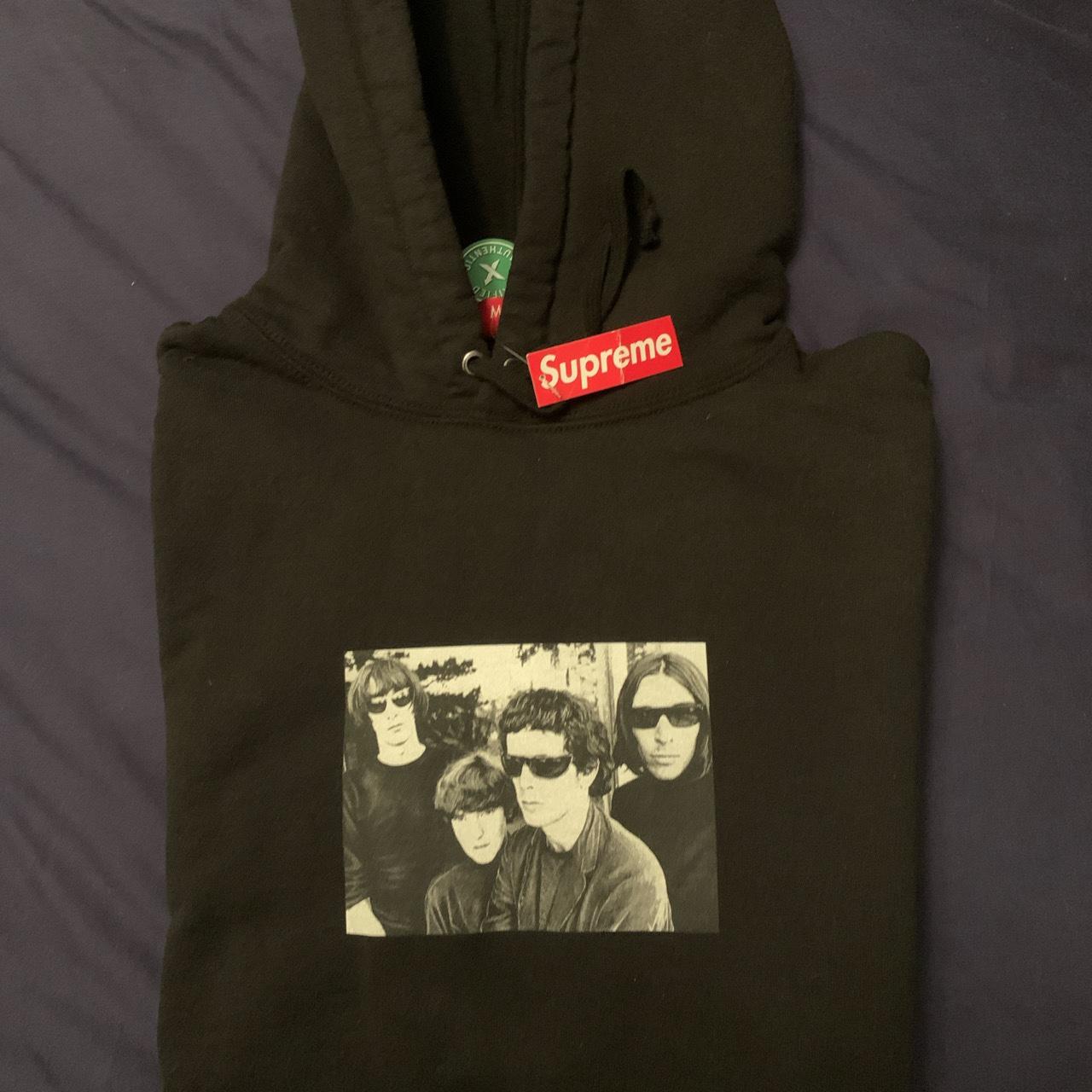 Supreme Velvet underground sweatshirt hooded Cond.... - Depop