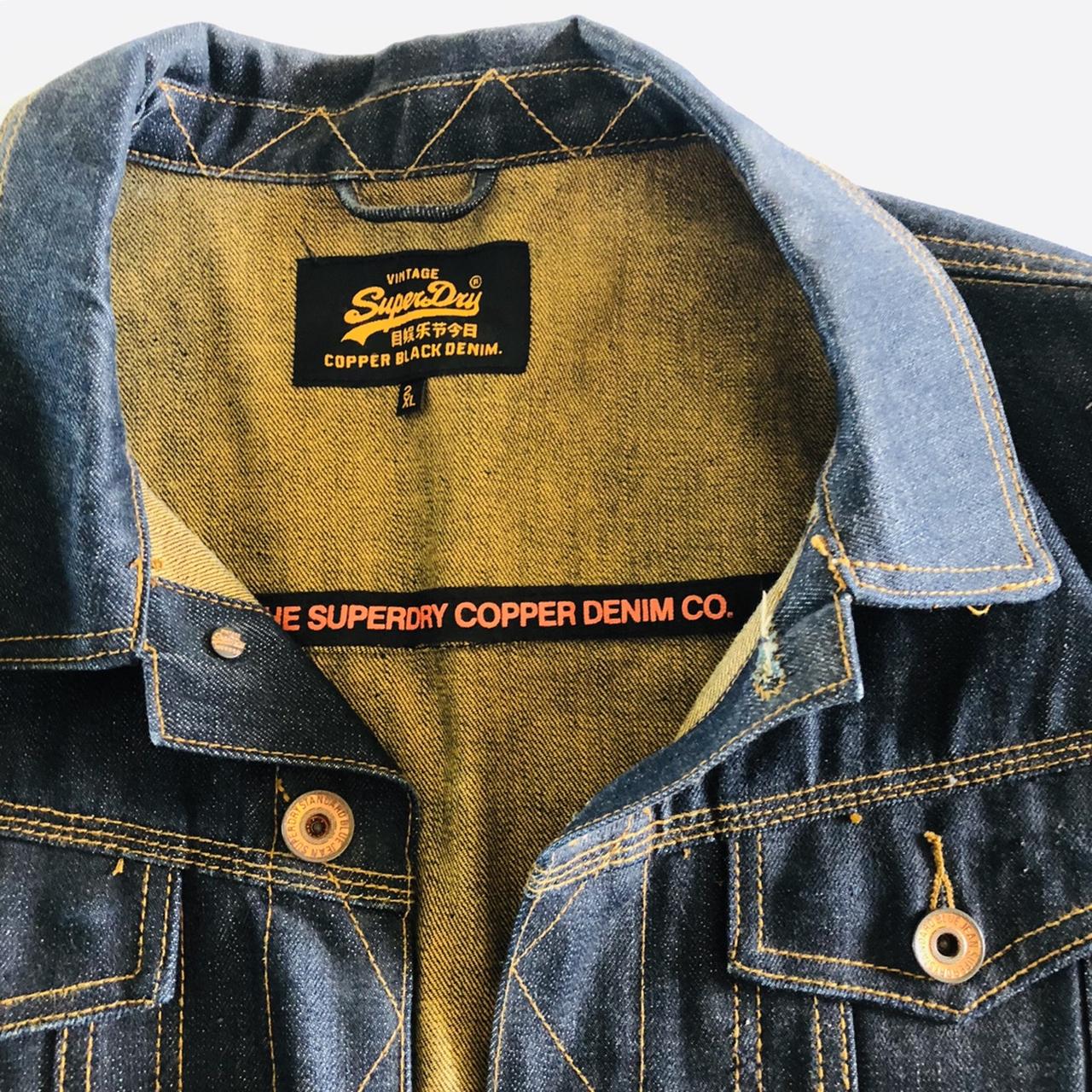 superdry copper black denim jacket