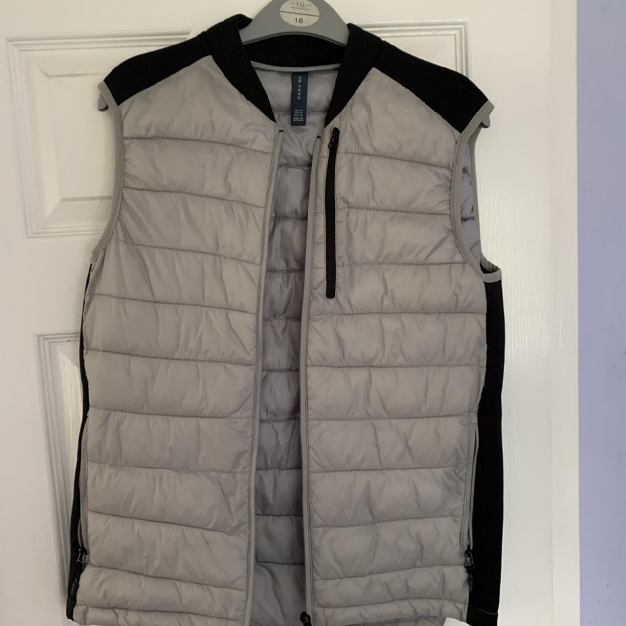 Zara Man Grey Bodywarmer/ Gilet Used Once, Great... - Depop