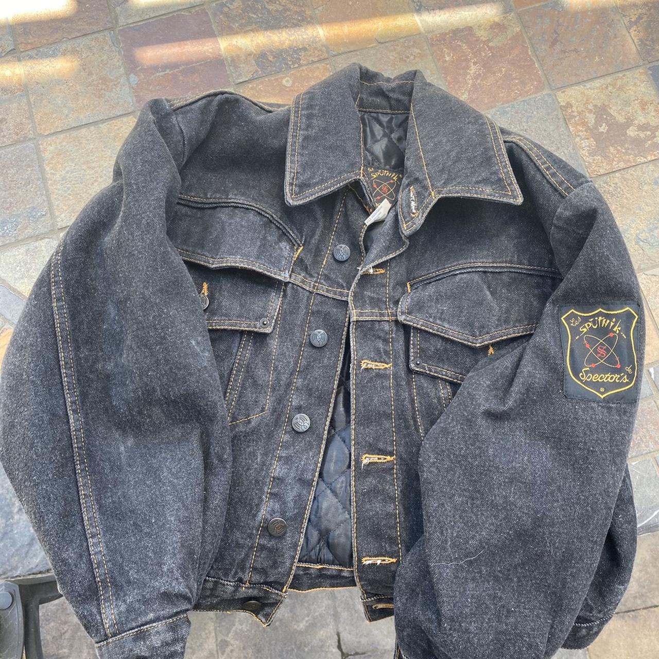 vintage les sputnik de spector’s jean jacket never... - Depop