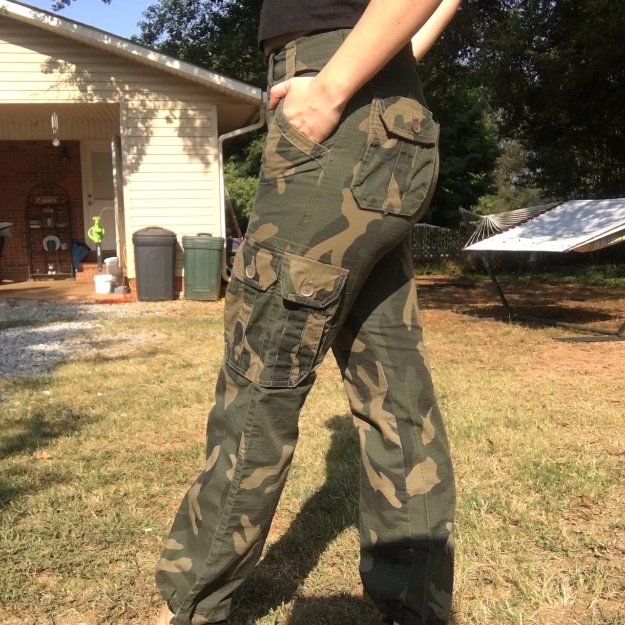 Super cute camo cargo army pants! These babies are... Depop